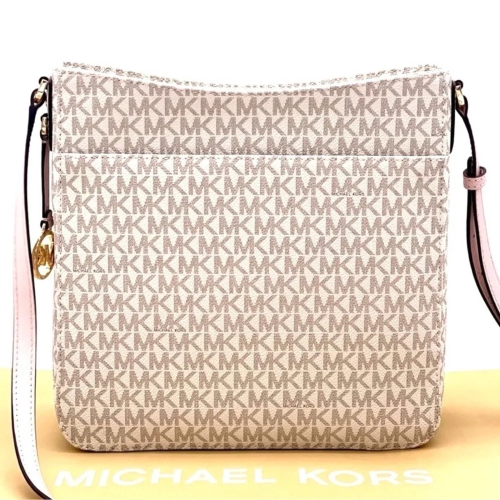 Michael Kors Large Messenger Crossbody Bag Powder Blush Multi